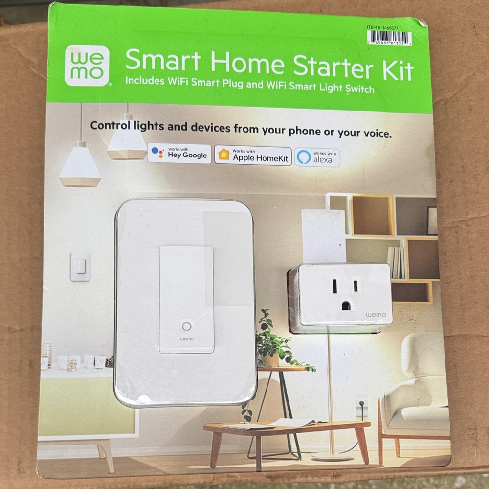 Wemo Smart Home Starter Kit - White & Green Packaging